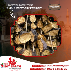 Şanlıurfa Organik El Ve Ev Yapımı Kuru Kızartmalık Patlıcan 1 Kg
