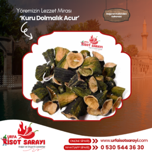 Şanlıurfa Organik El Ve Ev Yapımı Kuru Dolmalık Acur 50 Adet