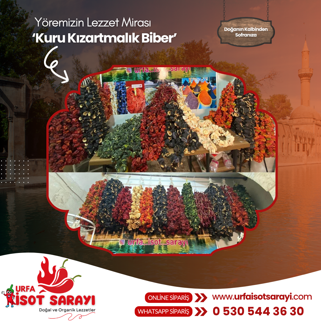 Şanlıurfa Organik El Ve Ev Yapımı Kuru Kızartmalık Biber