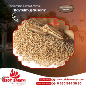 Şanlıurfa Organik Simitlik Kavrulmuş Susam 1 Kg