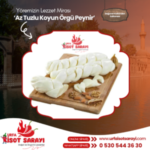 Şanlıurfa Organik El Ve Ev Yapımı Az Tuzlu Koyun Örgü Peynir 1 Kg