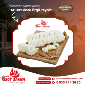 Şanlıurfa Organik El Ve Ev Yapımı Az Tuzlu İnek Örgü Peynir 1 Kg