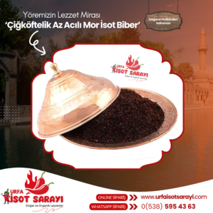 Organik El Ve Ev Yapımı Şanlıurfa Çiğköftelik Acılı Mor İsot Biber 500 Gr
